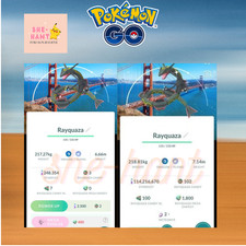 Pokémon go❖Shiny Rayquaza Sanfrancisco Background❖P❖T❖C❖TRADE❖Digital picture
