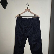 Men’s Beams 2 Pleats Trouser Navy 100% Cotton Men’s 32w Pleated Beams Plus Japan picture