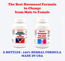Natural help for change Male to Female capsules 2 Bottles - MADE IN USA picture