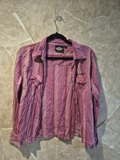 Harley-Davidson Pink Long Sleeve Button Up For Women picture