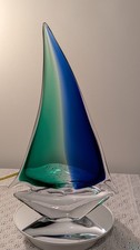 A NAUTILUS DREAM-MURANO STYLE SOMMERSO ARTISTIC SAILBOAT 14