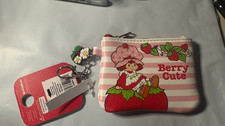 Strawberry Shortcake Berry Cute Striped Pink ID Wallet Zip Coin/ CC & Keychain picture