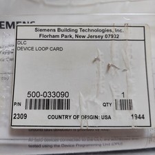 SIEMENS DLC FIRE ALARM INTELLIGENT DEVICE LOOP CARD NEW 500-033090 *Free Ship* picture