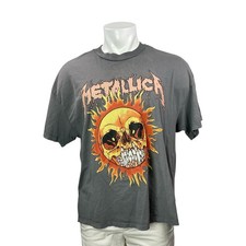 H&M Divided Men's Gray Short Sleeves Metallica Logo Graphic Tee T-shirt Top Sz S picture