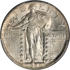 1920-P Standing Liberty Quarter Full Head??? PCGS MS65 Superb Eye Appeal picture