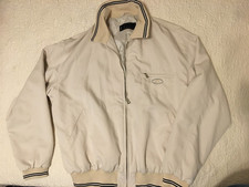 Bogner Mens Jacket Size 40 (L) Cream, Ribbed Collar/Cuff/Hem Full-Zip EXCELLENT picture