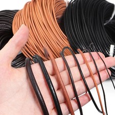 Round Genuine Leather Cord for DIY Jewelry Necklace / Bracelet Making String picture