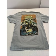 Sullen Art Collective Mens Large Blue Gray Surfer Skull Graphic T-Shirt Artist picture