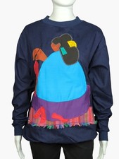 Vintage Alfredo’s Wife Women’s Small Oversized Southwest Art Shirt USA picture