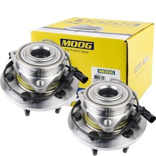 4WD MOOG Front Wheel Bearing Hub Assembly Pair For Silverado Sierra 1500 W/ABS picture