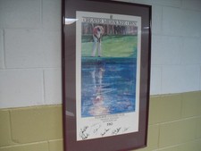 Vintage 1985 Greater Milwaukee Open Golf Tournament Poster Signed Jack Nicklus + picture