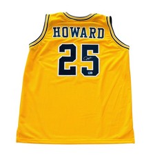 USA - Juwan Howard Autographed Michigan (Yellow #25) Custom Jersey - Beckett picture