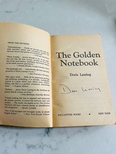 Doris Lessing The Golden Notebook SIGNED Paperback First Printing 1968 AUTOGRAPH picture