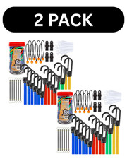 Cartman 32 Piece Bungee Cords Assortment Jar 2 Pack picture