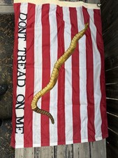 VTG 2001 USN Navy Jack 1775 Flag Valley Forge Flag Co. Sz 7 “Dont Tread On Me” picture