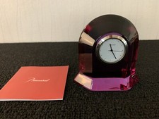 Amethyst Clock In Baccarat Crystal picture
