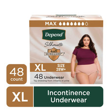 Depend Silhouette Incontinence & Postpartum Bladder Leak Underwear, XL, 48 Count picture