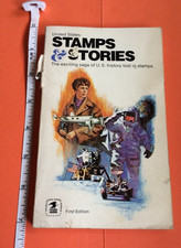 first edition book US STAMPS STORIES 70s vintage extra envelope Washington Scot picture