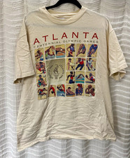 Hanes Atlanta 1996 Centennial Olympic Games Graphic Shirt XL Unisex Adult White picture