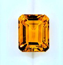 Natural Extra Fine Rich Orange Gold Citrine Emerald Cut AAA+ 5x3mm to 16x12mm picture