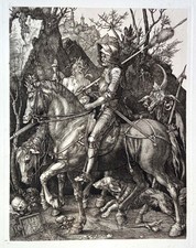 ALBRECHT DURER 1879 KNIGHT, DEATH and THE DEVIL, 1ST DURAND COA picture