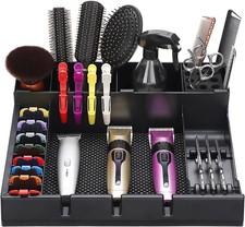 Large Barber Station Organizer for Corded Clippers & Guards, Barber Clipper Tray picture