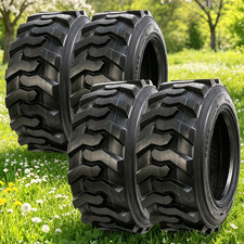 4-Pack 10-16.5 Skid Steer Tires SKS 10x16.5 Heavy Duty 10PR 50% Longer Wear Life picture