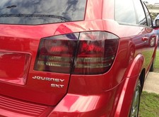 FOR 2009-2014 DODGE JOURNEY SMOKE TAIL LIGHT PRECUT TINT COVER SMOKED OVERLAYS picture