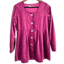 NWOT Soft Surroundings Womens Sz Small Magenta Pink Luxury Blouse Shirt Top picture