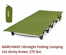 Ultralight Camping Cot Folding Portable Compact Hiking Travel Bed Green picture