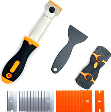 4 Pack Razor Blade Scraper Tool, Multi-Purpose Glass Scraper with 20 PCS Metal & picture