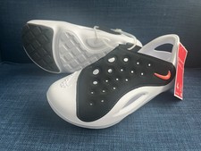 Brand New Nike Aqua Swoosh Waterproof Sandal GS Kids Youth Black White Shoes 4Y picture