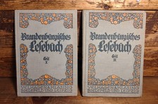 🔥 Early Vintage 1928-1929 German School Reading Textbooks Set of 2 picture