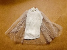 Vintage 1967 Barbie Midge Beautiful Bride Wedding Dress Underskirt Fashion 1698 picture