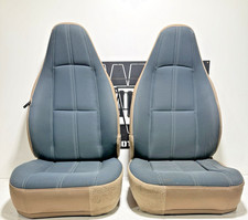 Sahara Green & Camel Tan Driver & Passenger Front Seats 97-02 Jeep TJ Wrangler picture