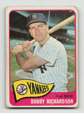 1965 TOPPS #115 BOBBY RICHARDSON POOR *Hot Corner Vintage* picture
