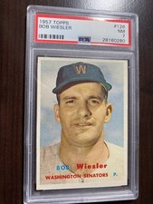 1957 Topps #126 Bob Weisler PSA 7 picture