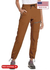 baleaf Women's Hiking Pants Quick Dry Lightweight 27''-Caramel M picture