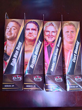 Mattel WWE Elite Boxed 4-Pack Lot Curt Hennig Heenan Bulldog Rob Van Dam picture