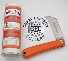 Great Eastern Cutlery Farm & Field HAYN' HELPER Knife Orange Delrin RARE & Mint picture