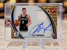 2025-26 Topps Pristine Egor Demin RC Auto Relic /50 Nets Rookie 31/50 picture