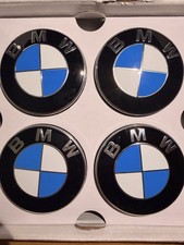 BMW OEM Floating Center Caps 68mm Set of 4 New Genuine picture