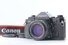 [N MINT] Canon A-1 Black 35mm Film Camera + NFD NEW FD 50mm f1.4 Lens From JAPAN picture