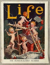 1923 Life Magazine Home Builders Number Cupid Illustration Cover Huntington picture