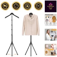 Adjustable 32-63 Inches Clothing Display Stand – Elegant & Foldable Design picture