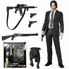 John Wick Chapter 2 Action Figure w/ Dog PVC Collectible Toy Gift for Fans picture