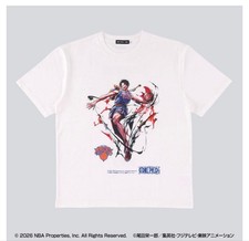 ONE PIECE x NBA Portgas D Ace New York Knicks T-Shirt Size XL New Japan picture