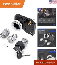 Ignition Switch Lock Cylinder Housing Assembly with 2 Door Lock & 2 Key picture