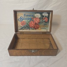 Vintage Choice FLOWER SEEDS box Vintage flower SEED BOX, D.M Ferry, advertising picture