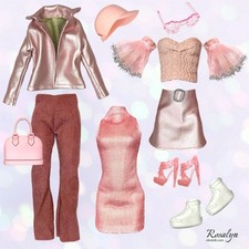 Eledoll Clothes Fashion Pack for 12 inch Fashion Doll ROSALYN Set picture